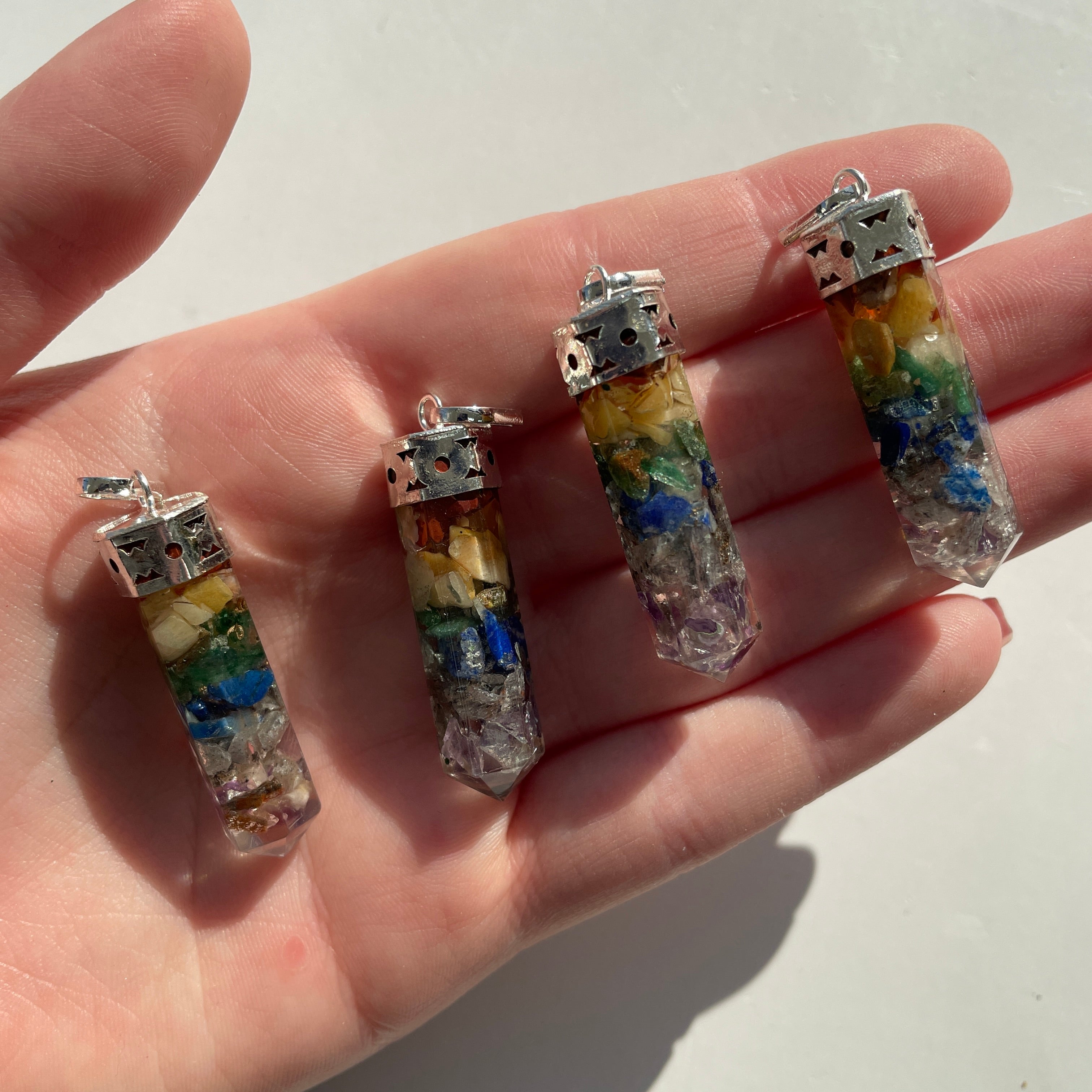 Chakra Orgonite - Cap Point Pendant Chakra Orgonite - Cap Point Pendant